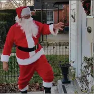  ?? SUBMITTED PHOTO ?? Volunteer Santa helper Brent Duensing is a regular visitor at Colonial Neighborho­od Council events at this time of year.