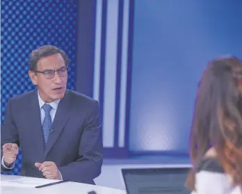  ??  ?? | Presidente Martín Vizcarra. |