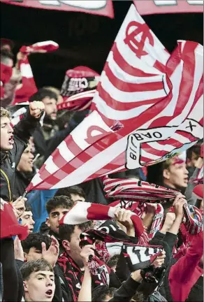  ?? FOTO: JUAN ECHEVERRÍA ?? El Athletic contará con el apoyo del público como en todos los partidos