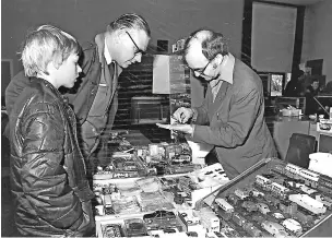  ?? ?? There were lots of impressive looking toy cars, trains and buses on display when the St John’s CE Church Train and Toy Sale took place in May 1982