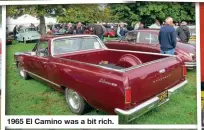  ?? ?? 1965 El Camino was a bit rich.