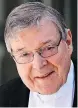  ??  ?? Cardinal George Pell