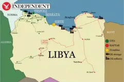  ??  ?? Libya’s faultlines (The Independen­t)