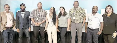  ?? (Courtesy pic) ?? Food Quest Eswatini Executive Director Celani Matsenjwa (2nd R) and Financial Director Kholeka Mdluli (4th L) with other leaders of the global food banking network in Mexico City, Mexico late last month.