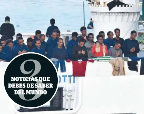  ?? | AP ?? El gobierno de Italia está a la espera que otros gobiernos rescaten a los migrantes.