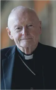  ??  ?? Disgraced ex-Cardinal Theodore McCarrick