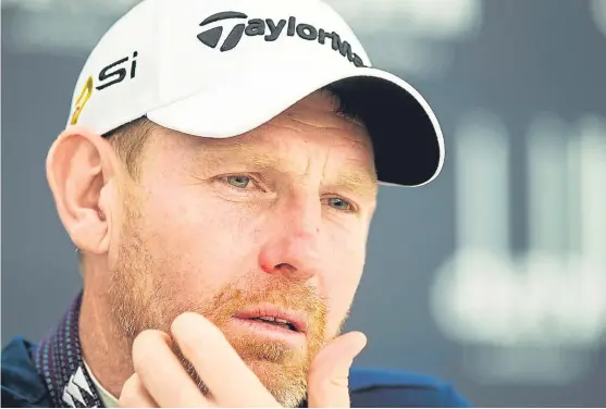  ?? Picture: SNS. ?? Former Ryder Cup star Stephen Gallacher is enjoying the test at Close House as he targets a place in the Tour Championsh­ip.