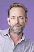  ??  ?? Luke Perry, a cast member in the CW series 'Riverdale', poses for a portrait during the 2018 Television Critics Associatio­n Summer Press Tour, Monday, Aug. 6, 2018, in Beverly Hills, California.