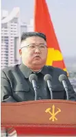  ?? FOTO: -/KCNA/DPA ?? Kim Jong-un ist seit 2011 Machthaber in Nordkorea.