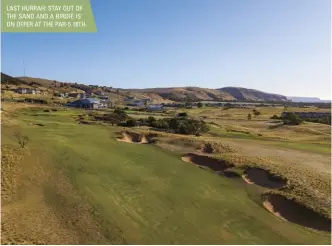  ??  ?? LAST HURRAH: STAY OUT OF THE SAND AND A BIRDIE IS ON OFFER AT THE PAR-5 18TH.