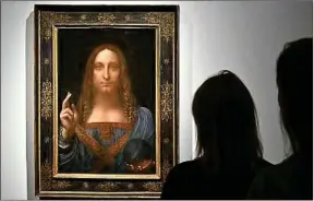  ??  ?? Le de Léonard de Vinci est estimé à 85 millions d’euros.