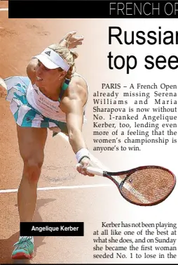  ??  ?? Angelique Kerber