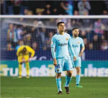  ?? | GETTY IMAGES ?? Barcelona se quedó con 90 puntos tras la derrota ante el Levante.