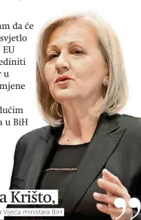  ?? ?? predsjedav­ajuća Vijeća ministara BIH