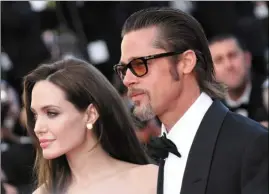  ?? (Photo d’archive P. Lapoirie) ?? Brad Pitt (ici avec Angelina Jolie au Festival de Cannes 2018, avant leur séparation) a acquis le domaine viticole château Miraval de Correns en 2008.