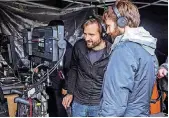  ?? [PHOTO PROVIDED BY JACKSON LEE DAVIS, NETFLIX] ?? The Duffer Brothers work on the second season of Netflix’s “Stranger Things.”