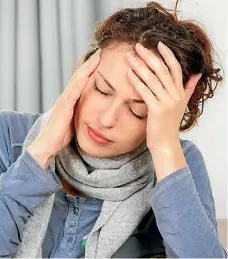  ??  ?? Headache pain could be a migraine or meningitis, so it’s important to have tests.