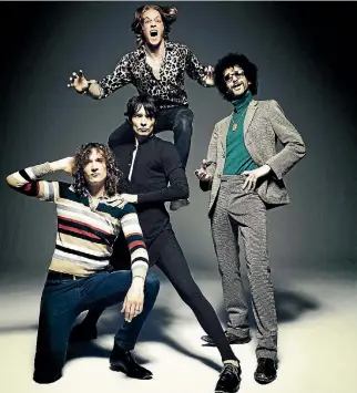  ?? SUPPLIED ?? British glam-rockers The Darkness are touring New Zealand next month.