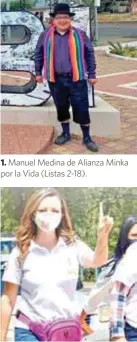  ??  ?? 1. Manuel Medina de Alianza Minka por la Vida (Listas 2-18).