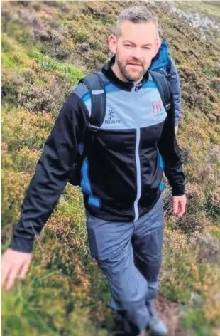  ??  ?? Tragic: Mark Elliott, who died after collapsing while walking in the Mournes