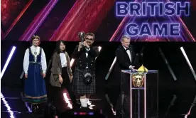  ?? Photograph: Stuart Wilson/BAFTA/Getty Images for BAFTA ?? Fierce competitio­n … Georg Backer accepts the British game award for Viewfinder at the ceremony.