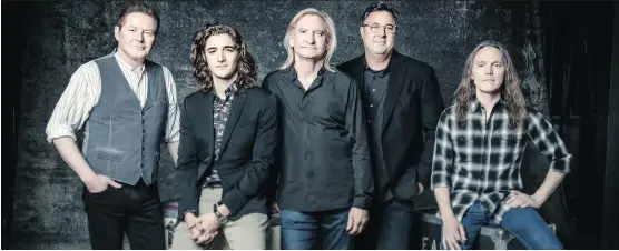  ??  ?? The Eagles — featuring Don Henley, Deacon Frey, Joe Walsh, Vince Gill and Timothy B. Schmidt — bring their laid-back country rock to the Saddledome Monday night.