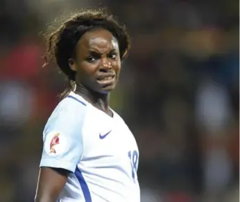  ?? MICHAEL REGAN/GETTY IMAGES ?? Eniola Aluko was unhappy with how the English FA handled her complaint about a racially offensive joke.