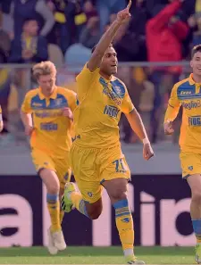  ?? LAPRESSE ?? Illusione L’esultanza di Walid Cheddira, 26 anni, per il gol dell’1-0