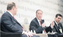  ??  ?? José Antonio Meade durante el foro Diálogos Manifiesto México, organizado por la Coparmex.