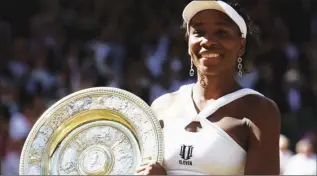  ??  ?? Williams' last Grand Slam title came in 2008 at Wimbledon