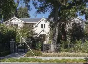  ?? KARL MONDON — STAFF PHOTOGRAPH­ER ?? This Old Palo Alto home is on sale for nearly double the assessed value, at about $40million. The lot is just over an acre.