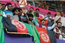  ?? Mascarenha­s/Reuters ?? Afghanista­n fans in the stands during the match against Australia. Photograph: Francis