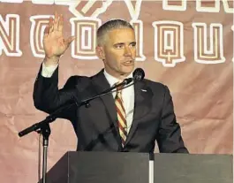  ?? PHIL SEARS/AP ?? FSU football coach Mike Norvell is putting the finishing touches on hiring a support staff.