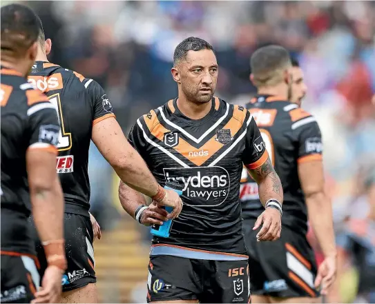  ?? GETTY IMAGES ?? Benji Marshall turned back the clock with a master-class performanc­e for the Tigers in their 20-6 win over Manly on Saturday.