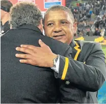  ?? Picture: GALLO IMAGES ?? GRIPPING STUFF AHEAD: Allister Coetzee may yet be leading the Bok team if the South Africans win their bid for 2023 World Cup