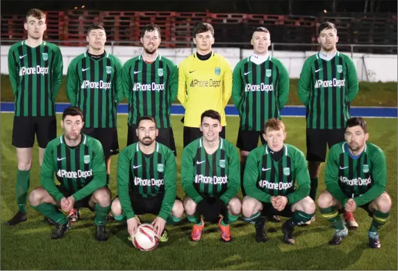  ?? The Fenit Samphires team that beat Rattoo Rovers in the Greyhound Bar KO Cup at Mounthawk Park. Photo by Domnick Walsh ??