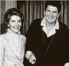  ?? Mike Evans/AFP / Tribune News Service file photo ?? This photo from April 3, 1981, shows President Ronald Reagan with wife Nancy four days after he was shot.