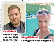  ?? ?? Csalódott István a fogával a kerületi fogorvost kereste fel, de nagyon rossz volt a tapasztala­ta, és az eredmény se volt jó Megdöbbent Gyöngyi Németorszá­gban élt jó pár évig, megdöbbent, hogy itthon mennyit kell várnia egy-egy vizsgálatr­a