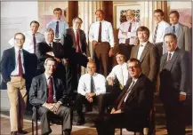  ?? CONTRIBUTE­D ?? Dayton-based LWC Inc. has a storied place in the history of Dayton’s architectu­re. Here are architects at the firm in 1986. One member of the firm, Richard Roediger, is retiring after working there for 54 years.