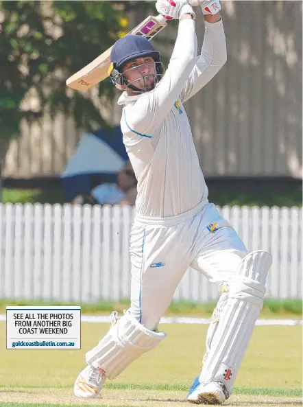  ?? Picture: STEVE HOLLAND ?? Dolphins batsman Liam Hope-Shackley has enjoyed a breakout season.