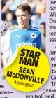  ??  ?? STAR MAN SEAN McCONVILLE
Accrington