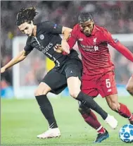  ?? FOTO: GETTY ?? Rabiot Fue titular de nuevo con el PSV en Liverpool