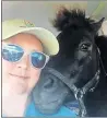  ?? PROVIDED] [PHOTO ?? BB, known as Baxter Black, takes a selfie with Turning Point Ranch executive director Rachel Royston in the cab of her Toyota Tundra.