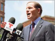  ?? Chris Ehrmann / Associated Press ?? U.S. Sen. Richard Blumenthal