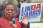  ?? COMMERCIAL APPEAL JOE RONDONE/THE ?? Linda Harris lost Tuesday’s Democratic primary to be Shelby County District Attorney General.