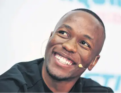  ?? Picture: Backpagepi­x ?? HUNGRY. Akani Simbine wants to make a statement in Paarl tonight.