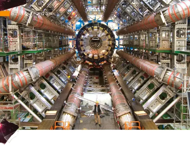  ??  ?? Above:
You’d need a machine 1,000 trillion-times more powerful than the LHC to probe the Planck scale