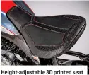  ?? ?? Height-adjustable 3D printed seat