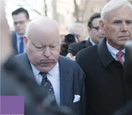  ?? GRAEME MURPHY/ OTTAWA CITIZEN ?? Suspended Conservati­ve Sen. Mike Duffy makes his way past media as he approaches the Ottawa Courthouse to begin his first day of trial Tuesday in Ottawa.