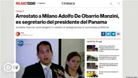  ??  ?? La prensa italiana reporta sobre la captura de Milano De Obarrio Manzini en Milán